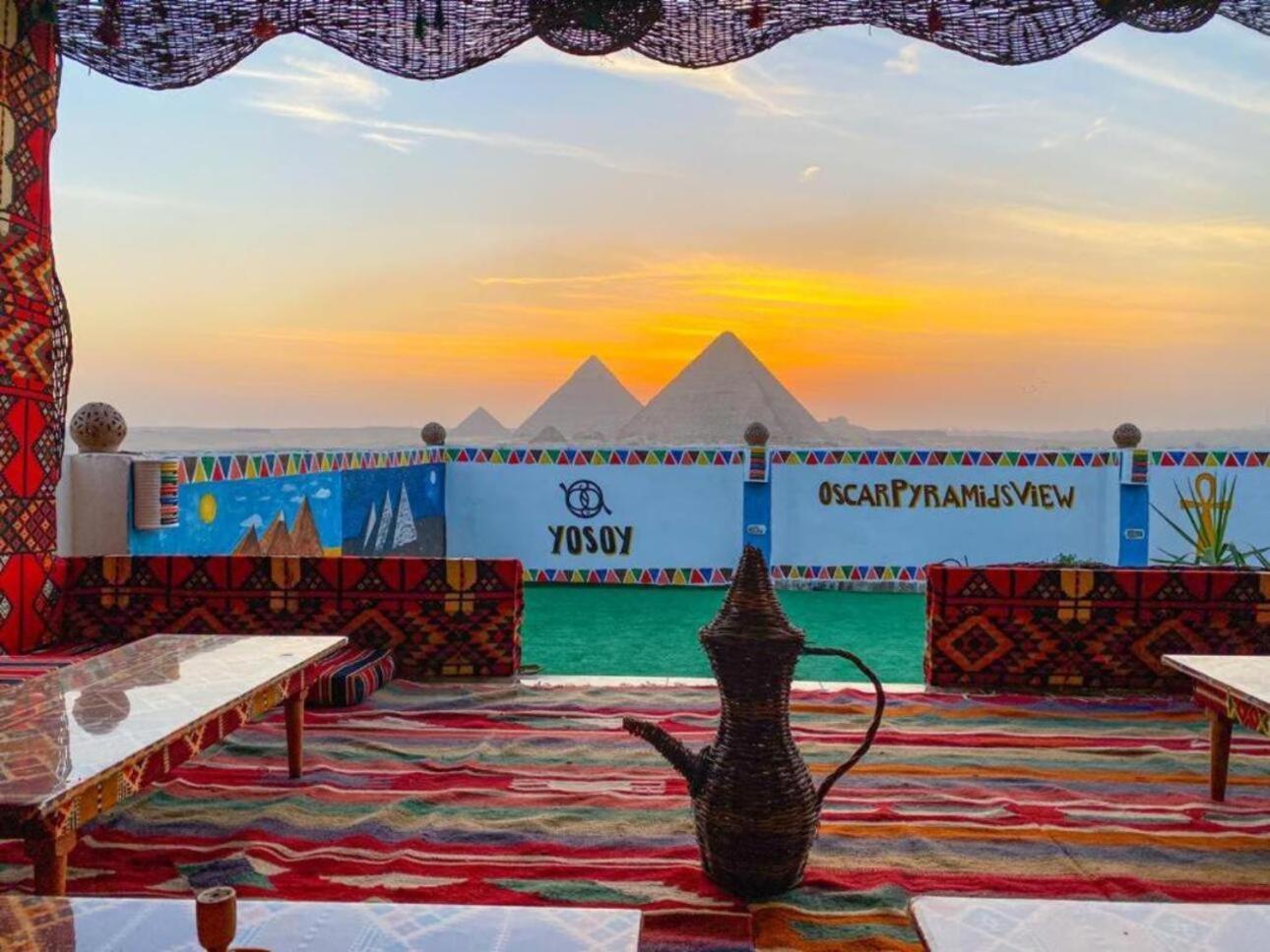 Oscar Pyramids View Hotel Nazlet el-Sisi ภายนอก รูปภาพ